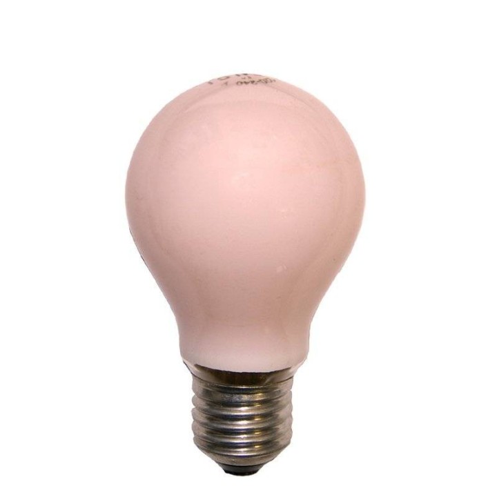 Lámpara gota rosa E27-40W 220V.