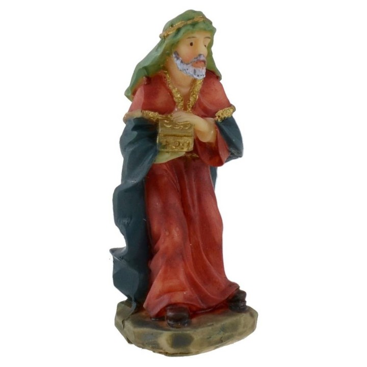 Statuine natività: 13 soggetti serie 5 cm in resina per presepe