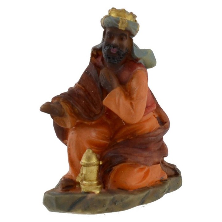 Nativity figurines: 13 5 cm series subjects in resin for crib