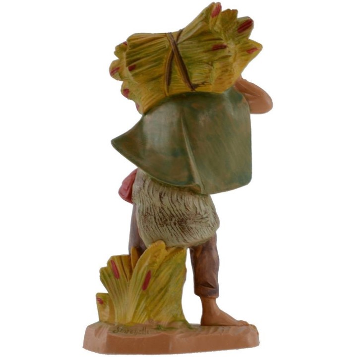 Pastor con haz de leña 12 cm Fontanini