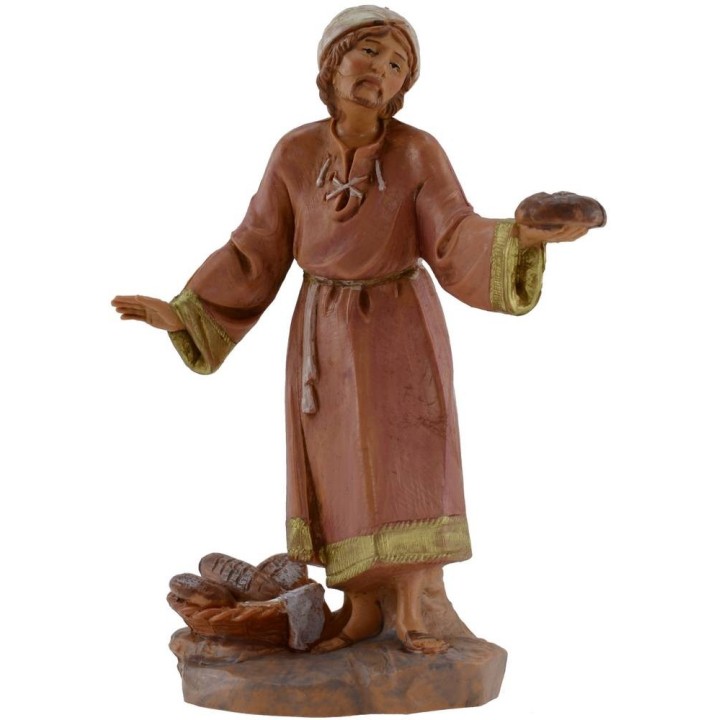 Hombre con pan 12 cm Fontanini