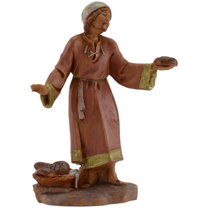 Hombre con pan 12 cm Fontanini