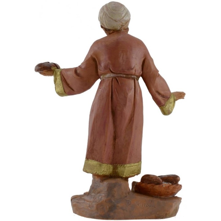 Uomo con pane 12 cm Fontanini