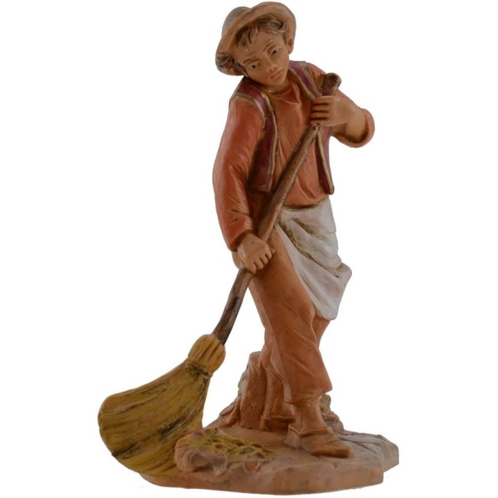 Ragazzo che spazza serie 12 cm Fontanini