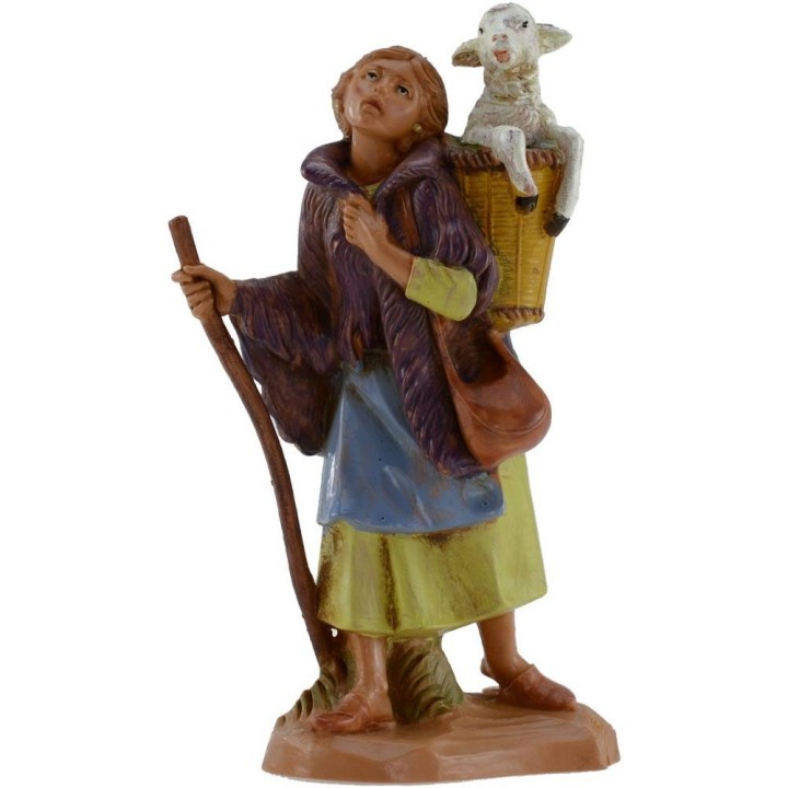 Pastorcilla con oveja 12 cm Fontanini