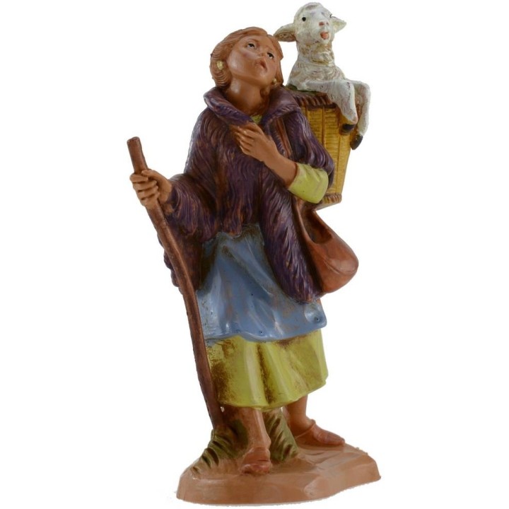 Pastorcilla con oveja 12 cm Fontanini