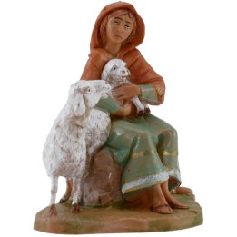 Pastorella seduta serie 12 cm Fontanini