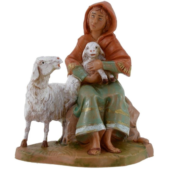 Pastorella sitting series 12 cm Fontanini