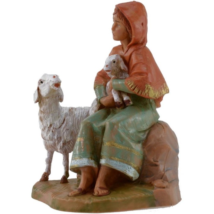 Pastorella sitting series 12 cm Fontanini