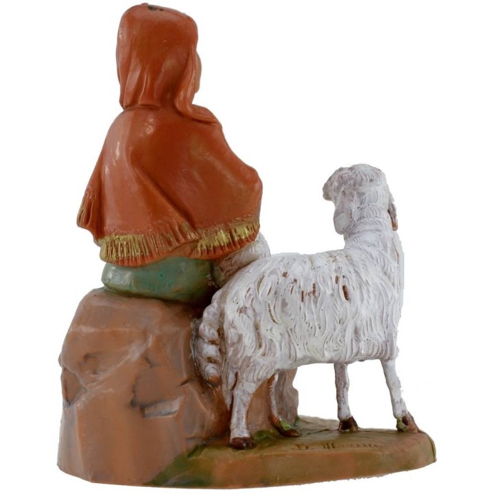 Pastorella seduta serie 12 cm Fontanini