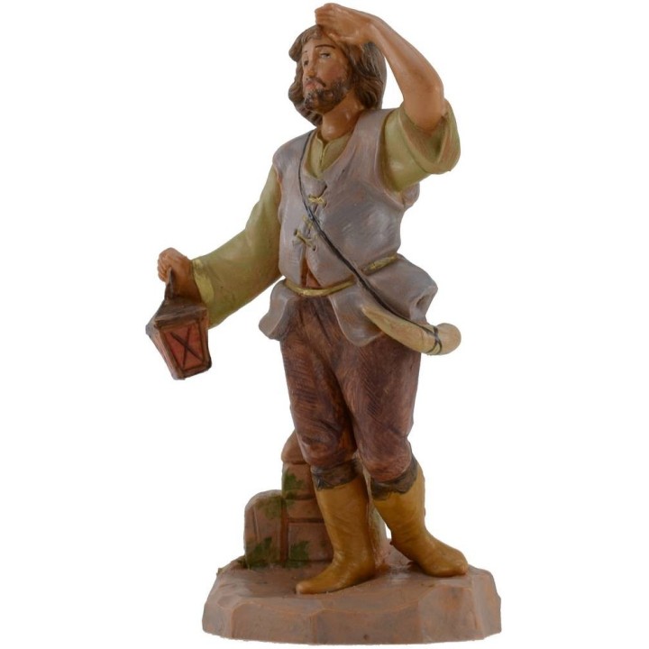 Pastor con linterna 12 cm Fontanini