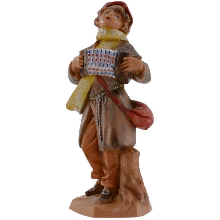 Child with accordion 12 cm series Fontanini