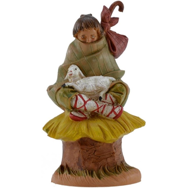 Pastorello seduto serie 12 cm Fontanini