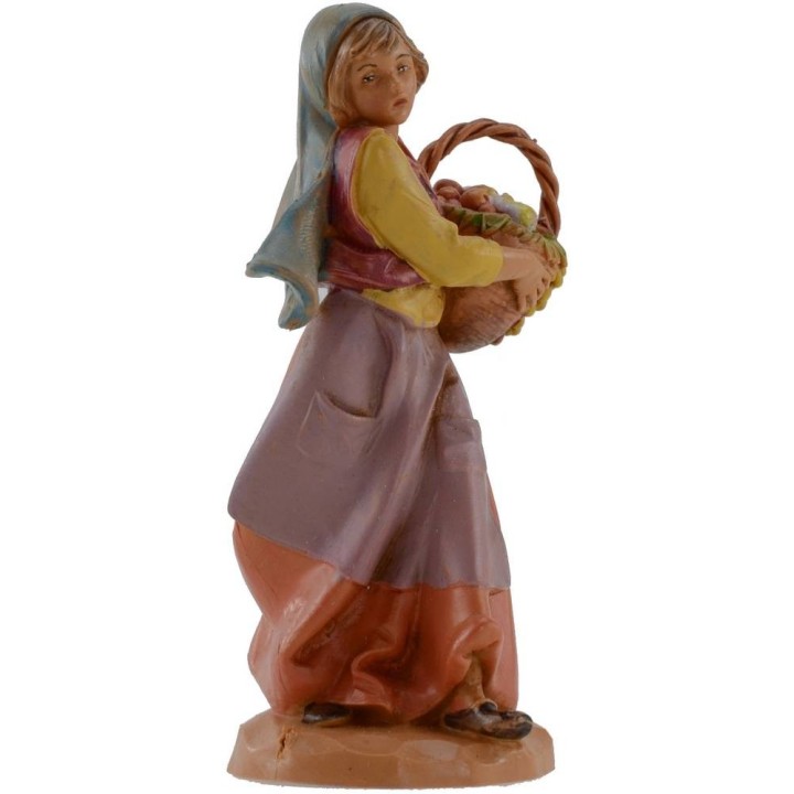 Mujer con cesta 12 cm Fontanini