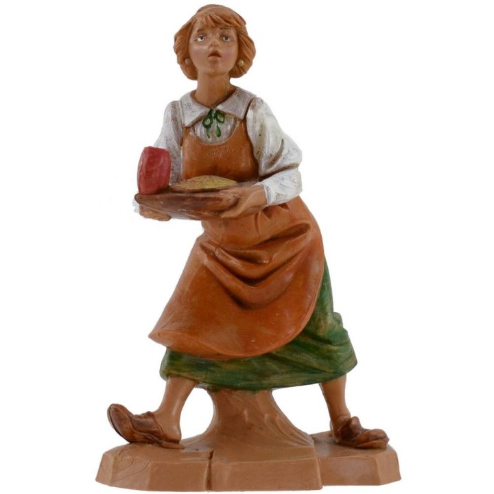 Mujer con bandeja 12 cm Fontanini