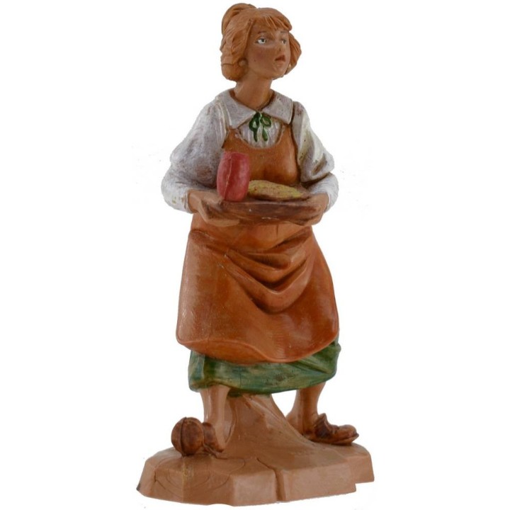 Woman with tray 12 cm Fontanini