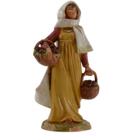 Mujer oriental con cestas 12 cm Fontanini