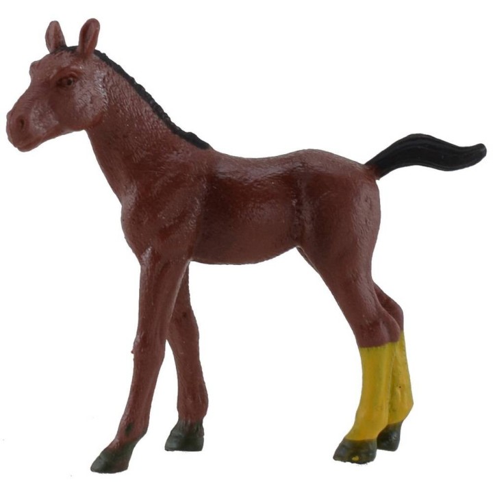 Brown pvc horse for statues 6-8 cm