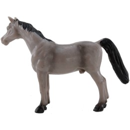Caballo gris en PVC para estatuas de 10 cm