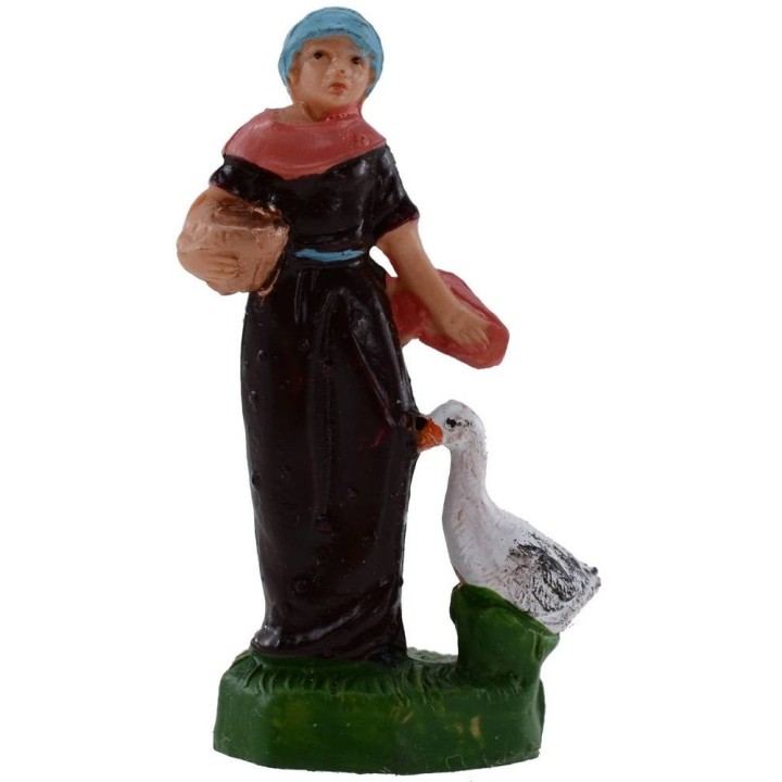 Donna con oca 4 cm in pvc