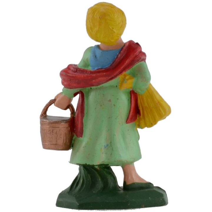 Mujer con cubo de 6 cm en PVC