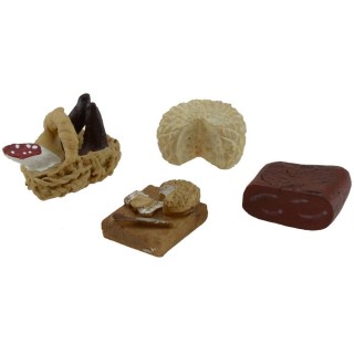 Set 4 pezzi salumi e formaggi assortiti