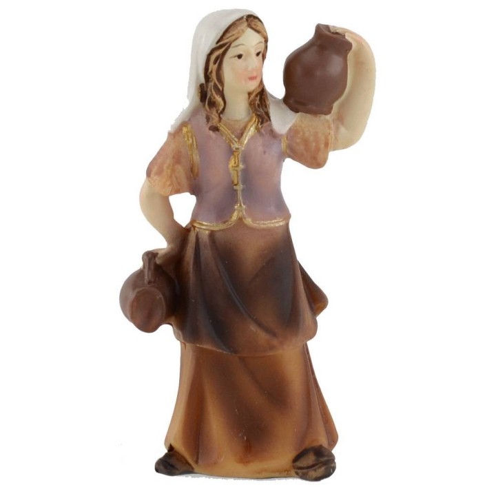 Mujer con ánforas de resina 8 cm