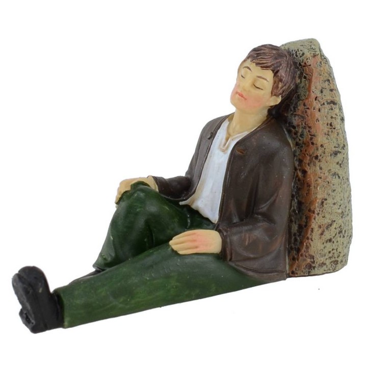 Durmiente sentado en resina serie 8 cm