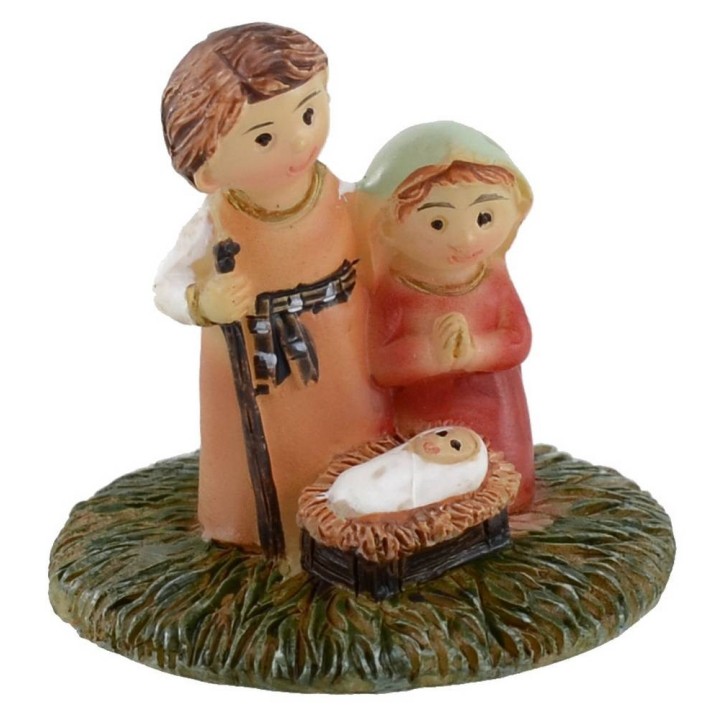 Nativity naif 3 cm in resin
