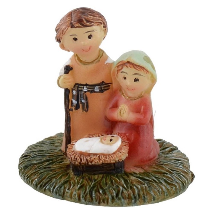 Natività naif 3 cm in resina
