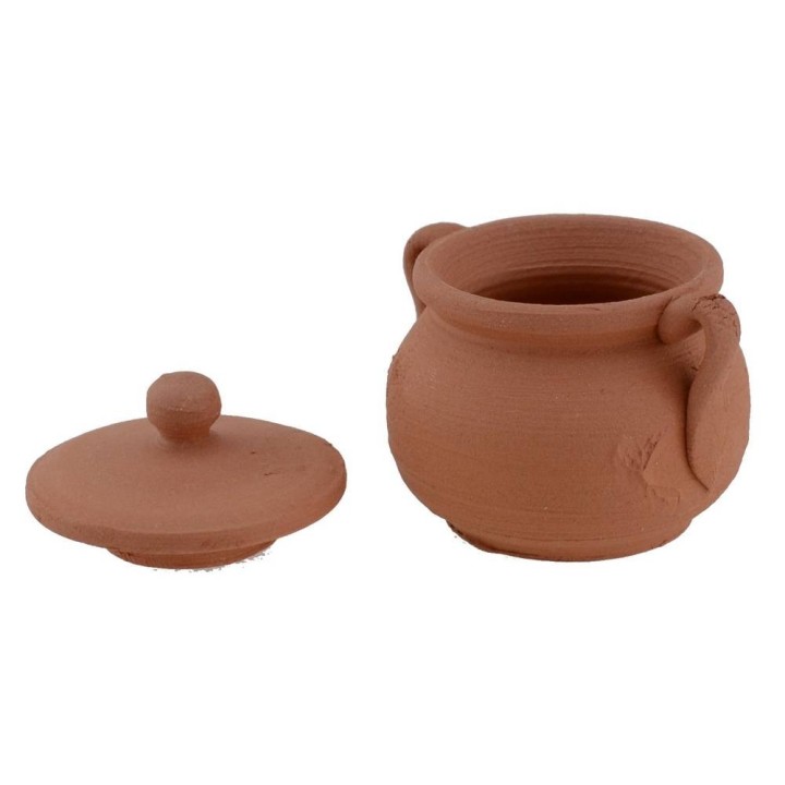 Terracotta pot with lid ø 3 cm