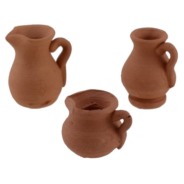 Set 6 anfore in terracotta cm 2-2,5 h.