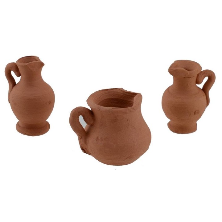 Set 6 anfore in terracotta cm 2-2,5 h.