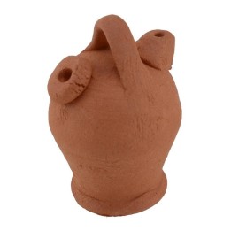 Ánfora dos agujeros de terracota cm 2,5
