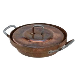 Cacerola ø 3,2 cm de cobre con tapa