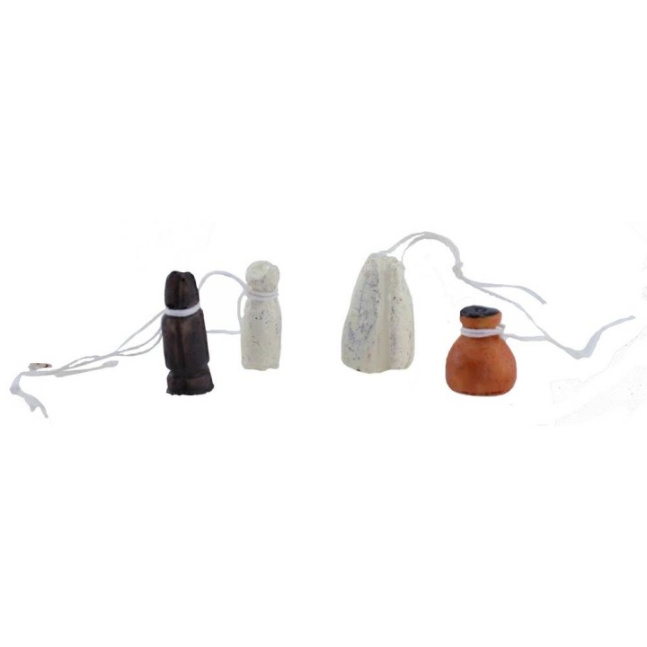 Set formaggi assortiti 4 pezzi - cibo in miniatura presepe