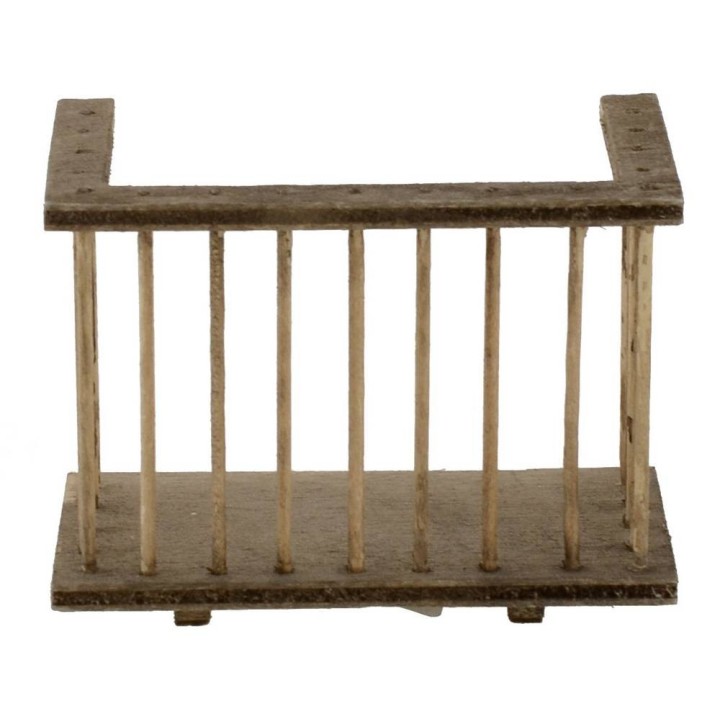 Wooden railing for balcony 8.5x5x6.5 h.