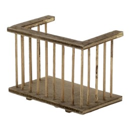 Ringhiera in legno per balcone cm 8,5x5x6,5 h.