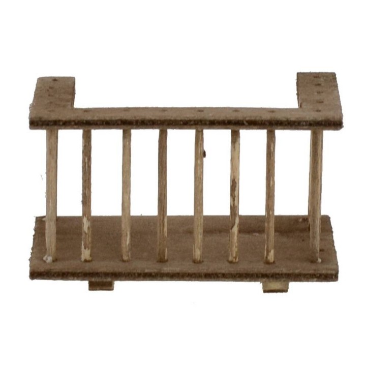 Barandilla de madera para balcón cm 7x4x4 h.