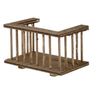 Barandilla de madera para balcón cm 7x4x4 h.