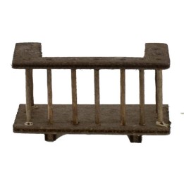Barandilla de madera para balcón cm 6x3,5x3,5 h.