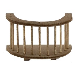Ringhiera semicerchio in legno cm 7x4x4 h.