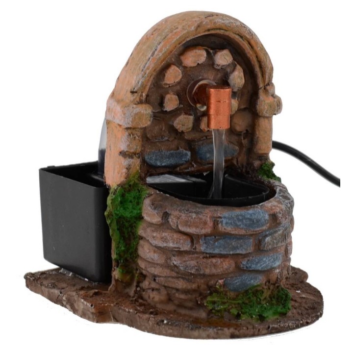 Working fountain for nativity scene 9.5x11x10.5 h.