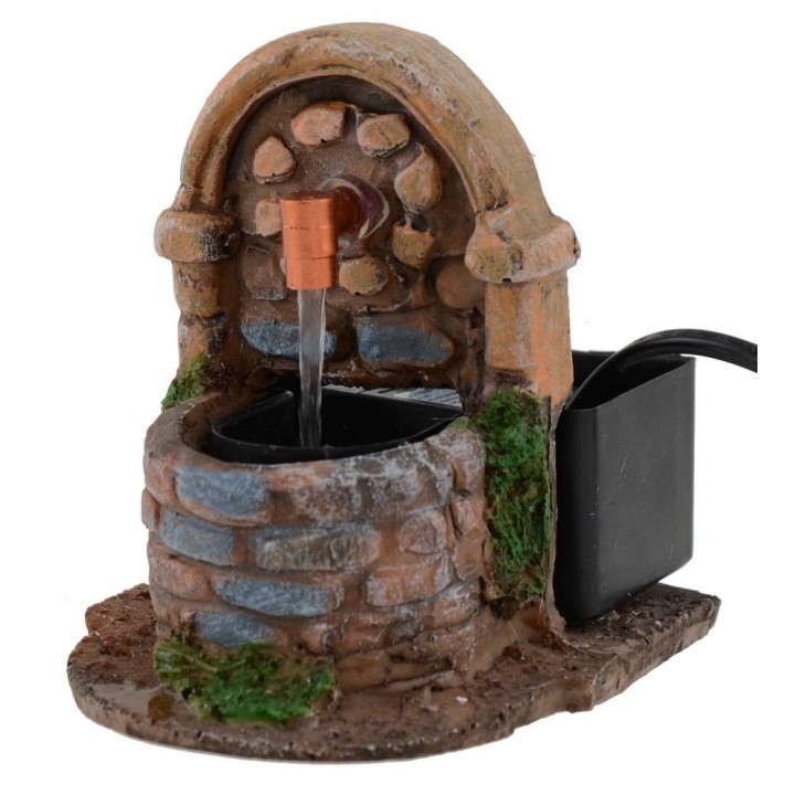 Working fountain for nativity scene 9.5x11x10.5 h.