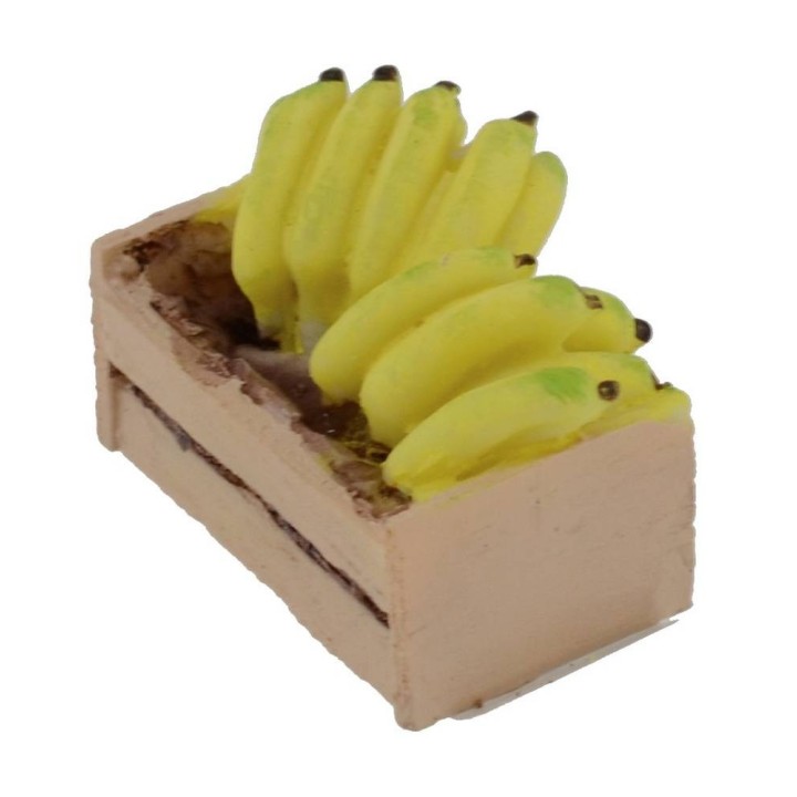 Resin box with bananas cm 3,2x2x2,2 h.