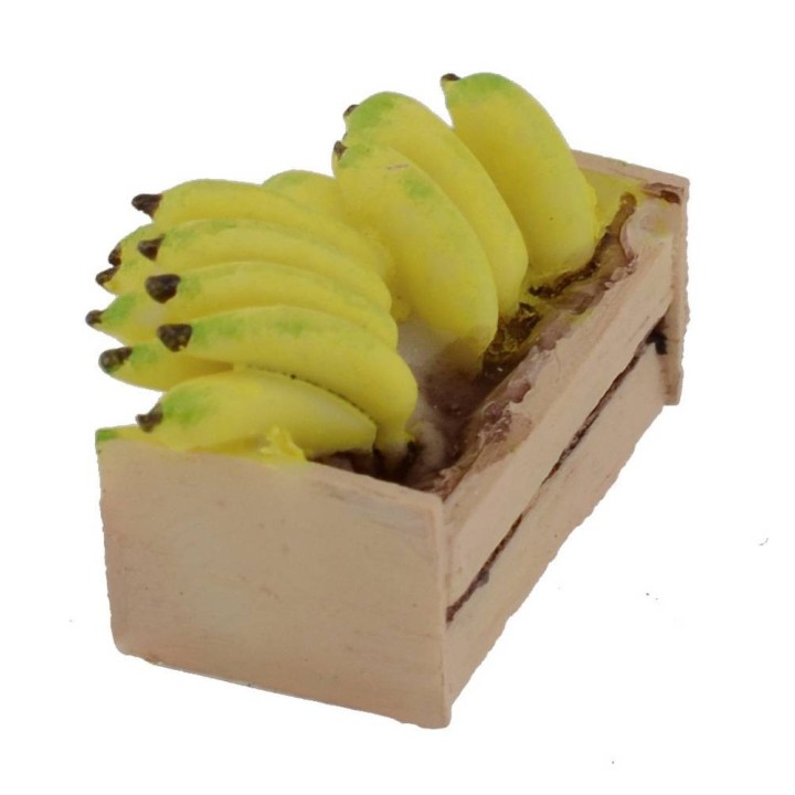 Resin box with bananas cm 3,2x2x2,2 h.