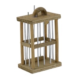 Jaula para pájaros cm 3,7x2,4x7 h.