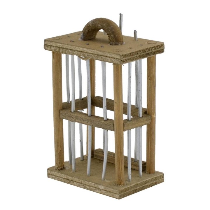 Bird cage 3.7x2.4x7 cm h.