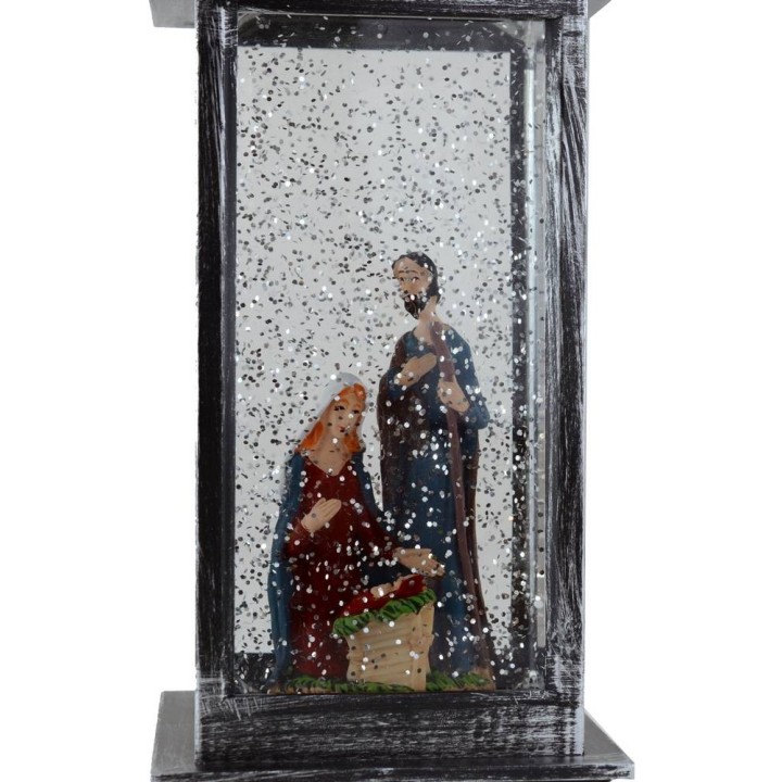 Lantern with Nativity cm 10,5x10,5x28 h.