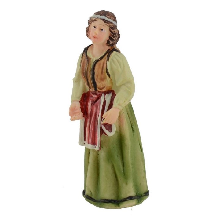Shepherdess in resin 8 cm